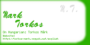 mark torkos business card